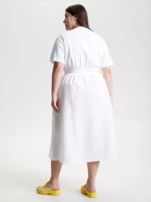 Vestido Curve Drawstring Popeline Fit And Evasê