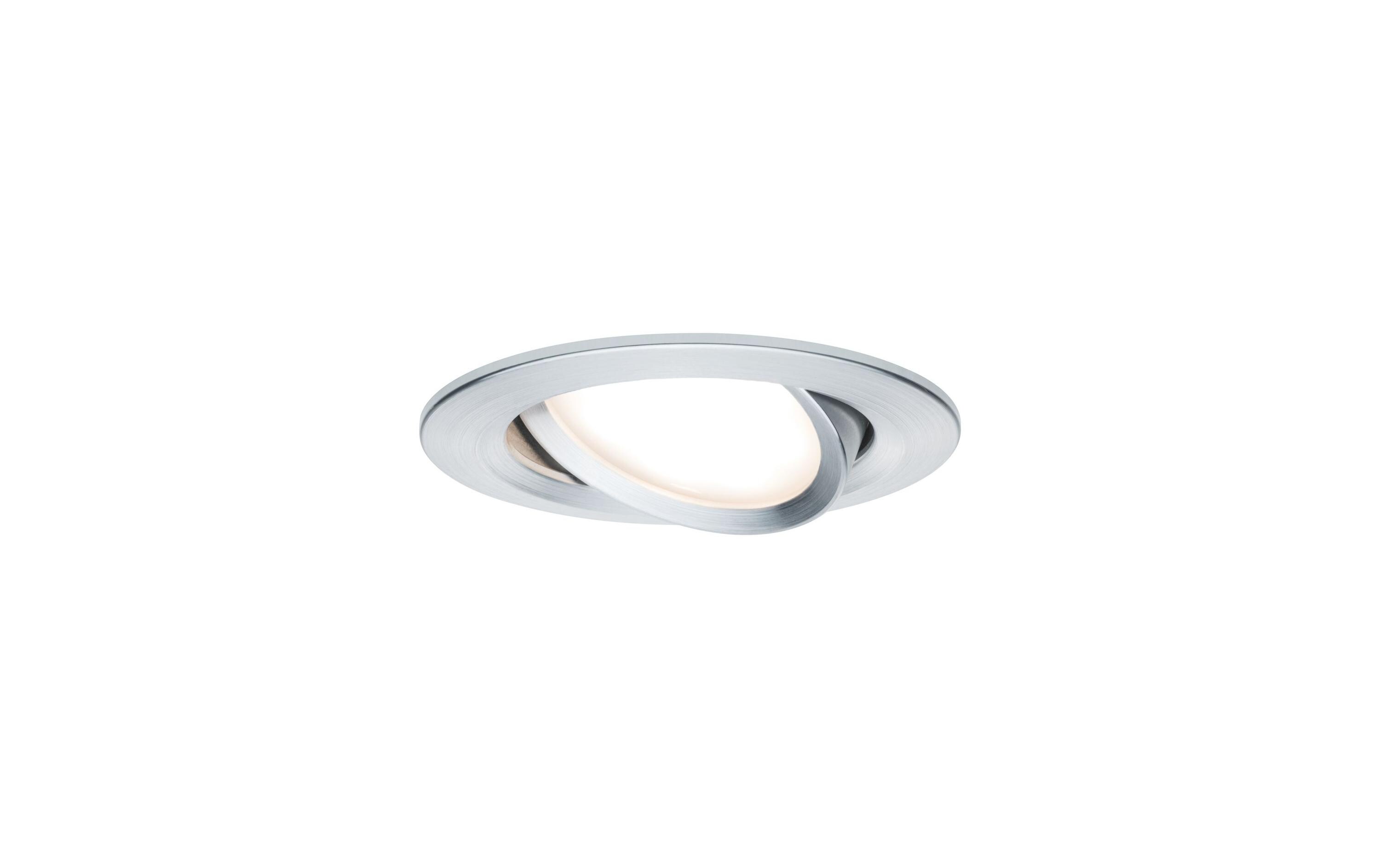 Einbauspot Nova Coin 3-Stepdim Set, 3 x 6 W, 2700 K, SilberLED Einbauspot Basisset