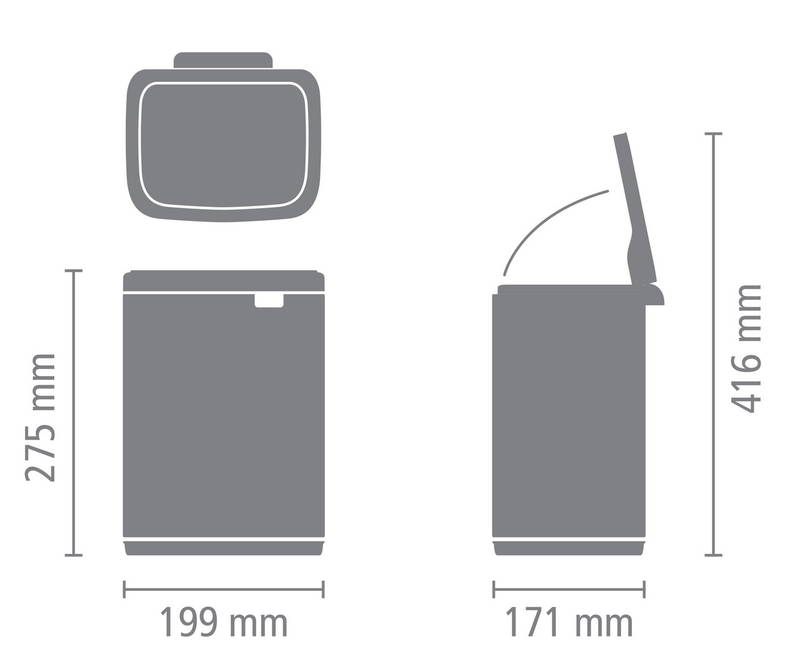 Brabantia Abfallbehälter 4L BO