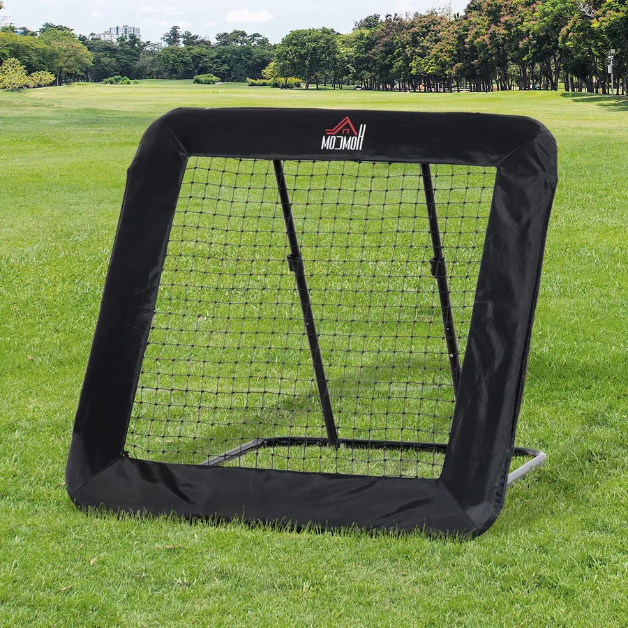 HOMCOM Rebounder mit Bodennagel schwarz