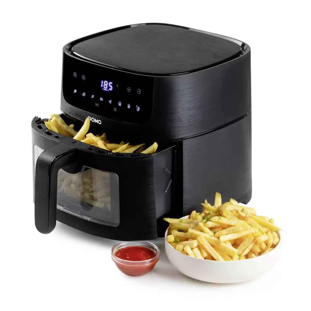 Fritteuse Heissluft Domo DO540FR Schwarz