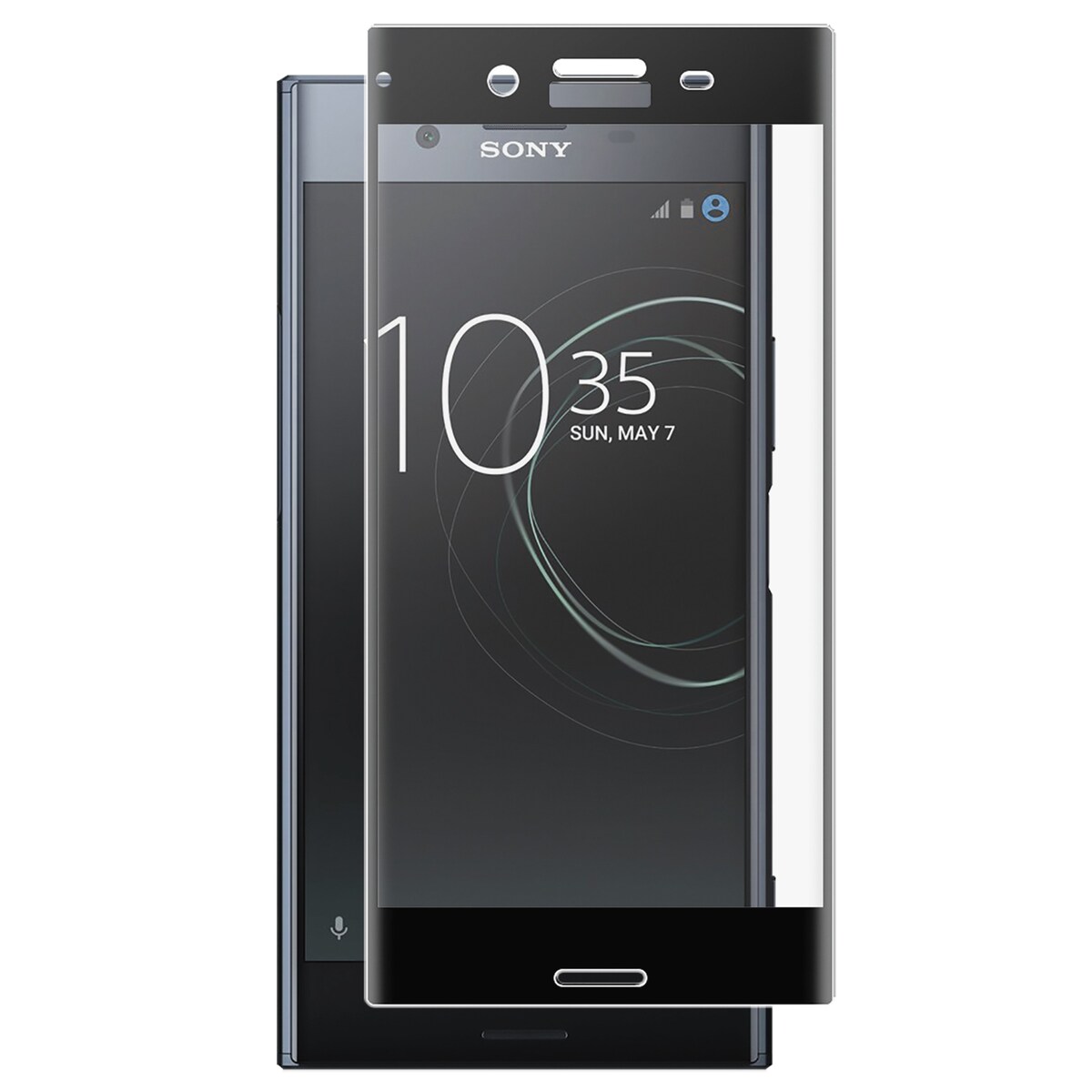 Panzer skjermbeskytter for Sony Xperia XA1 (sort)