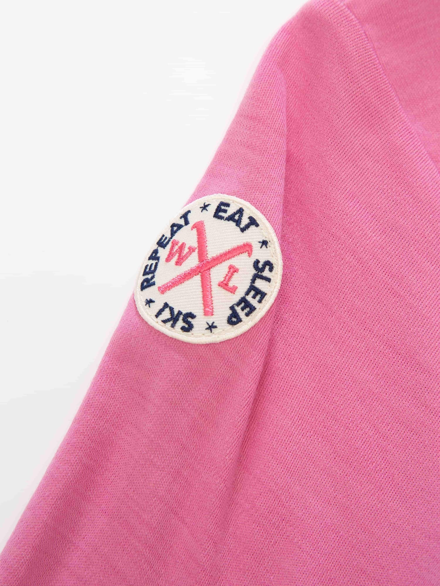 Skarslia Merino Half-Zip Junior Bubblegum