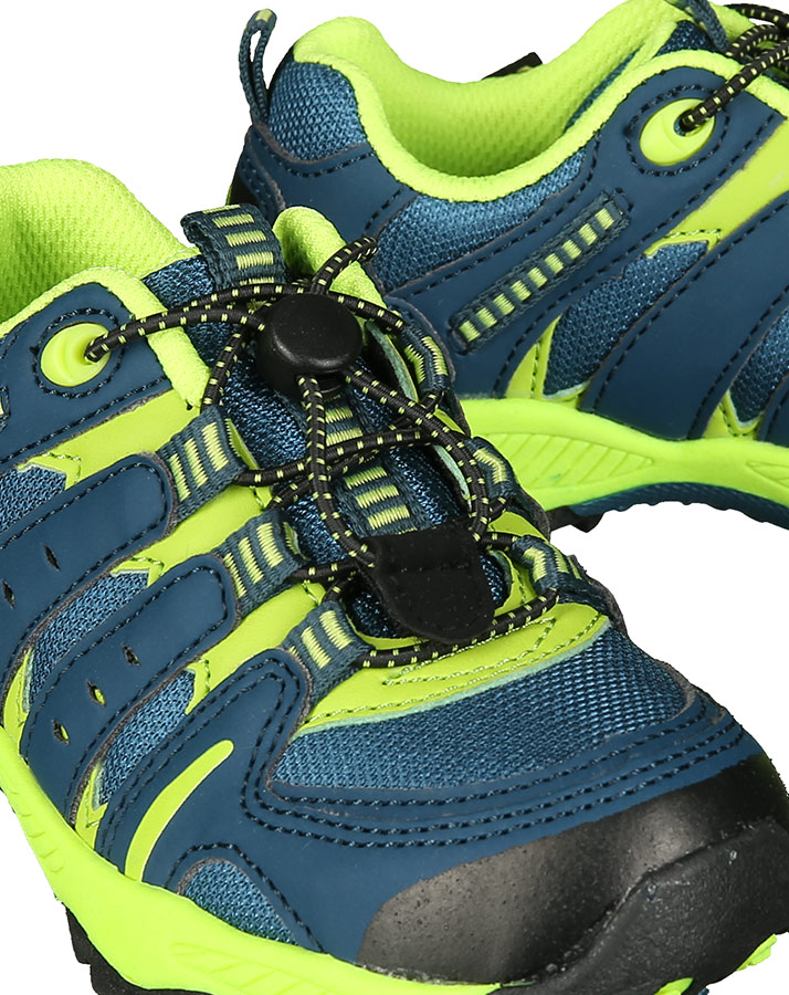 Trekkingschuhe FREMONT mit Schnellschnürsystem in petrol/lemon