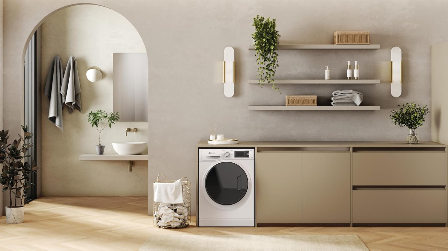 Bauknecht WM Elite 8AA Waschmaschine Frontlader/ 8kg/ Active Care Color+/ kraftvolle Fleckentfernung/Dampf Programme/Steam Hygiene Option/Steam Refresh/Stop&Add Funktion/Dynamic Inverter-Motor/Weiß
