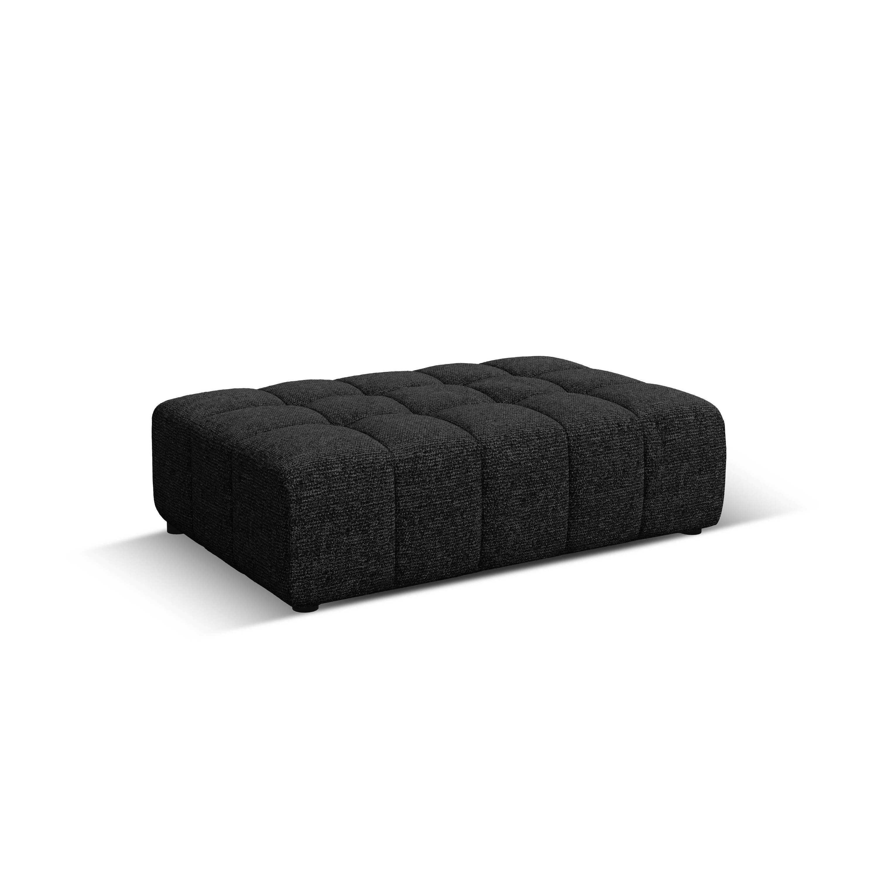 Cosmopolitan Design Chicago 4-zitsbank Rechts Open - Chenille - Zwart