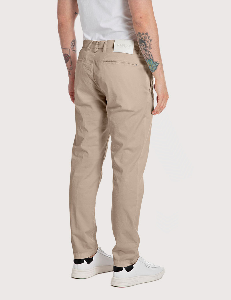REPLAY CHINO HOMME BENNI REGULAR BEIGE 225