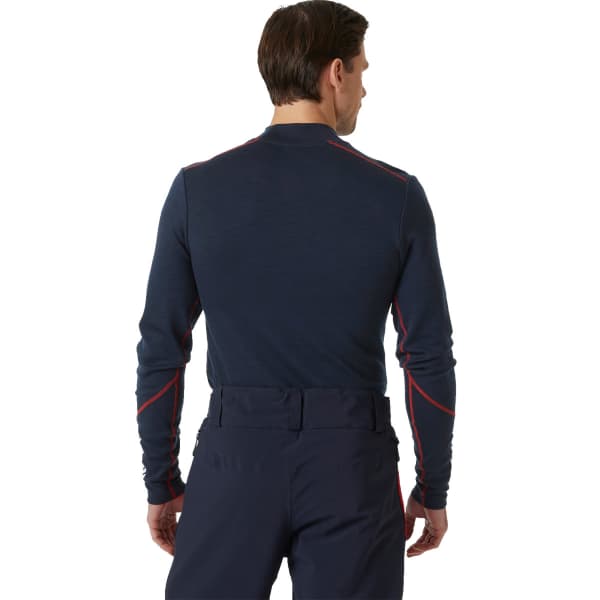 T-shirt thermique HELLY HANSEN LIFA MERINO MIDWEIGHT LOGO NAVY