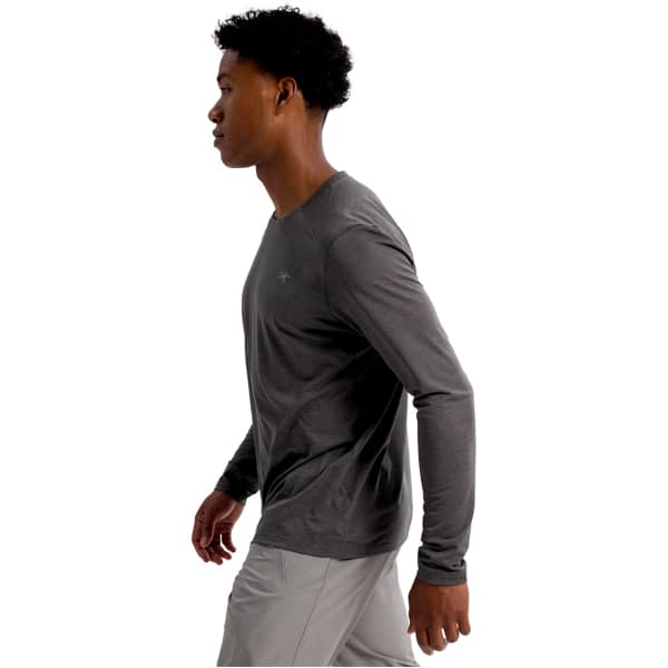T-shirt randonnée ARC'TERYX CORMAC CREW LS M BLACK HEATHER