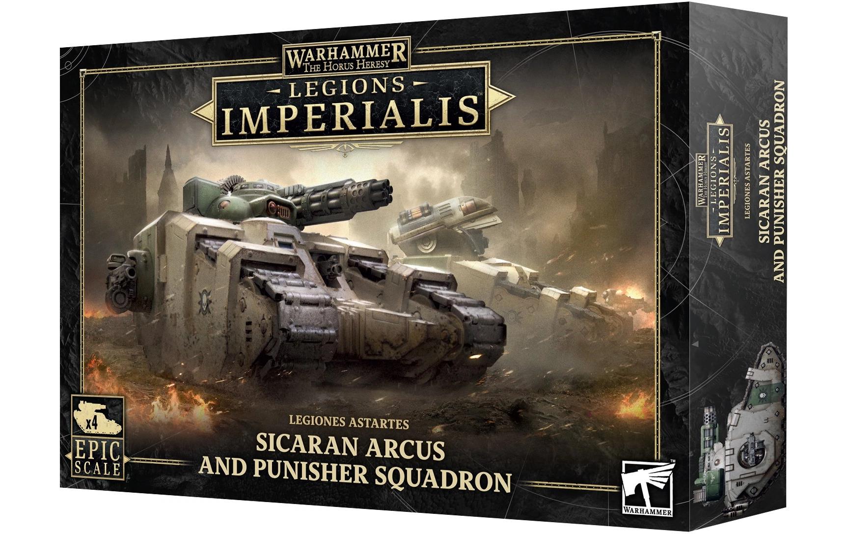 Warhammer Horus Heresy Sicaran Arcus Punisher SquadronWarhammer: Legions Imperialis – Sicaran Arcus and Punisher Squadron