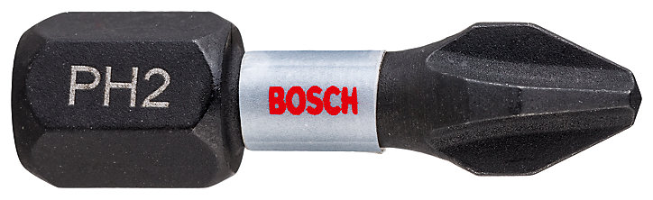 Embout de vissage torsion impact PH2 25 mm Bosch - 2 pièces