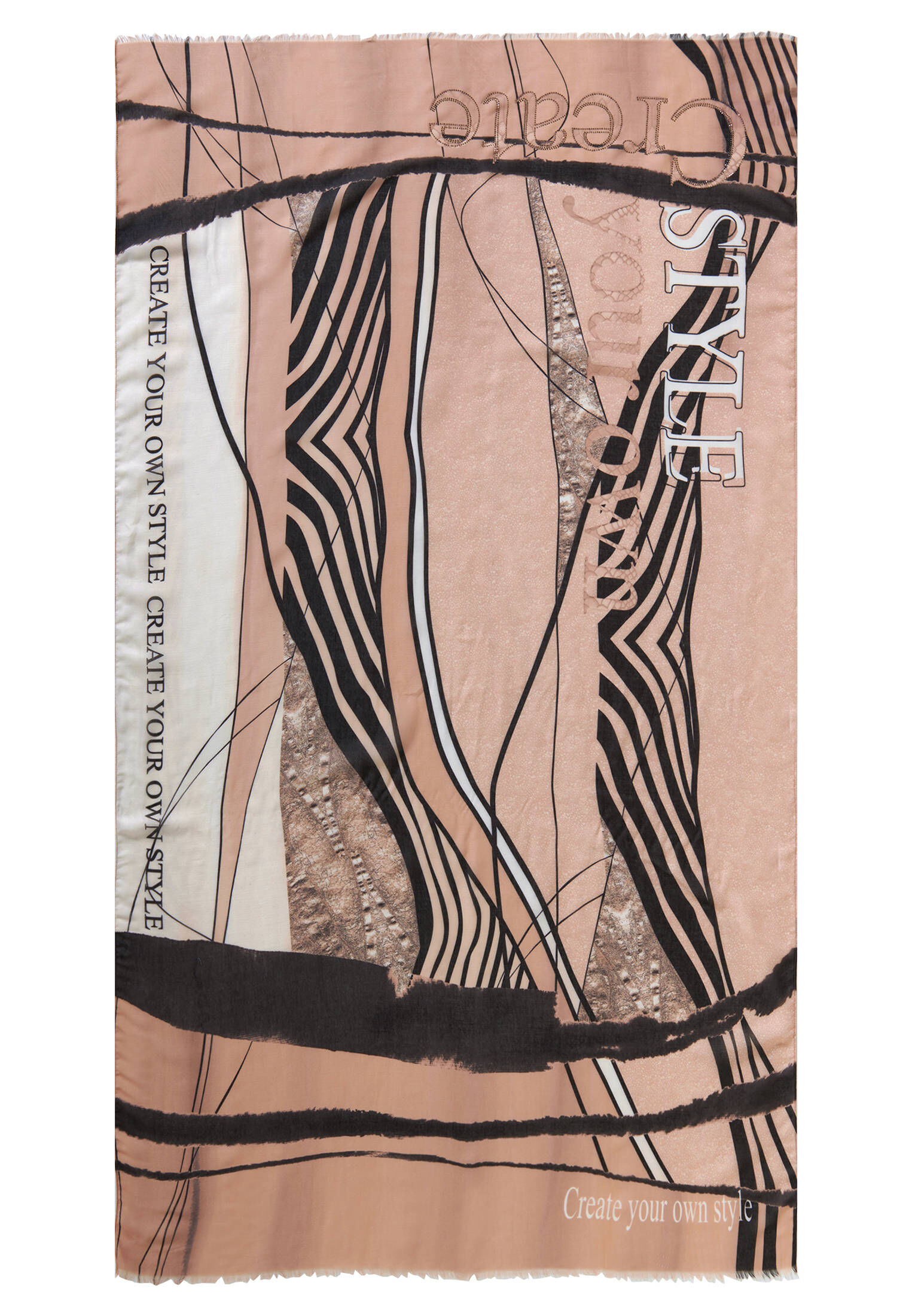 Betty Barclay| Damen Fransenschal mit Schmucksteinen