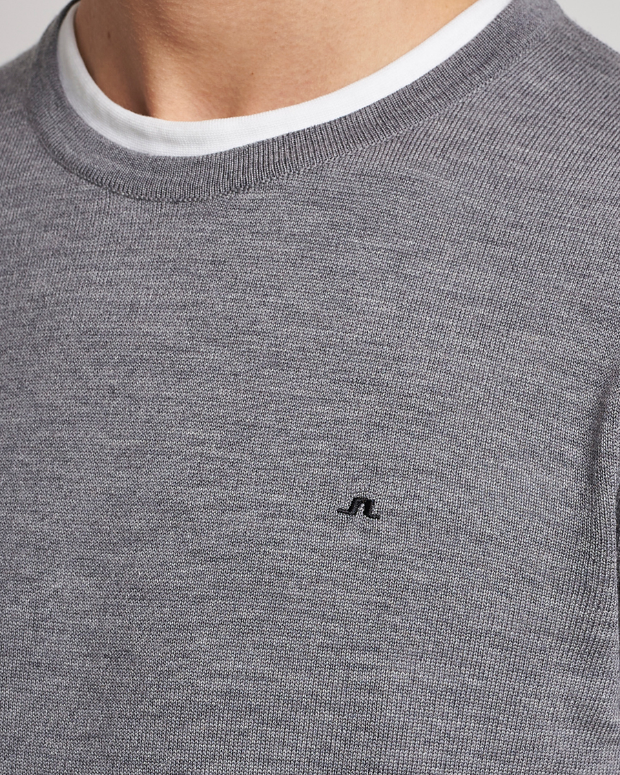 J.Lindeberg Lyle True Merino Crew Neck Pullover Grey