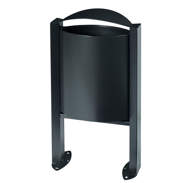 ROSSIGNOL Corbeille sur pied arkea - 40 L - sans cendrier - anthracite mat