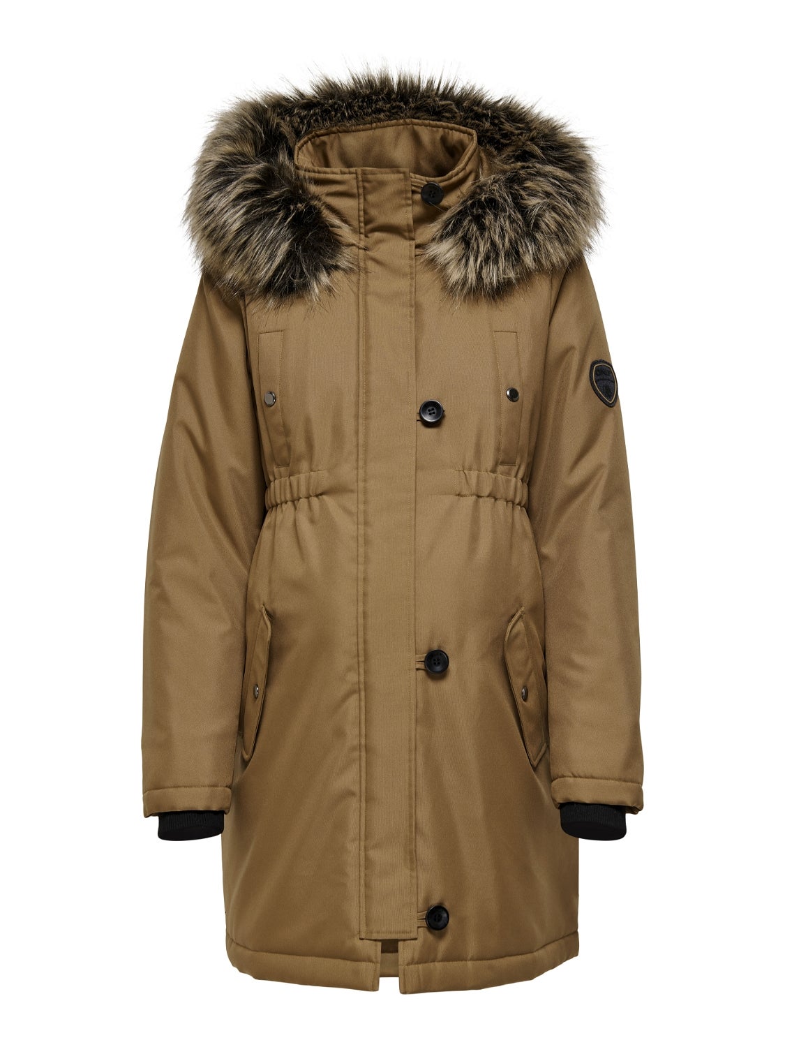 OLMIRIS Langer Parka Toasted Coconut