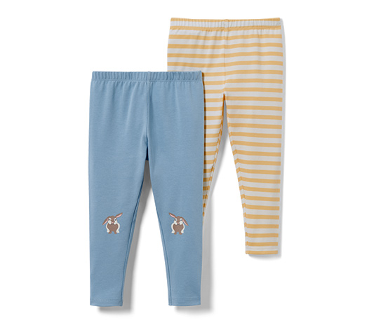 2 Baby-Leggings, Streifen