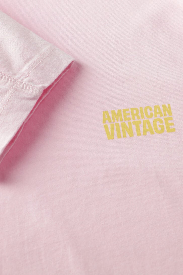 roze american vintage t-shirt gixy