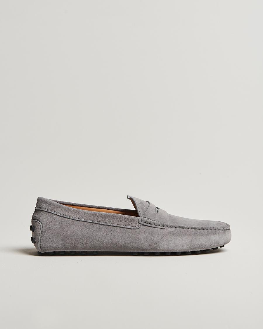 Tod's Gommino Carshoe Grey Suede