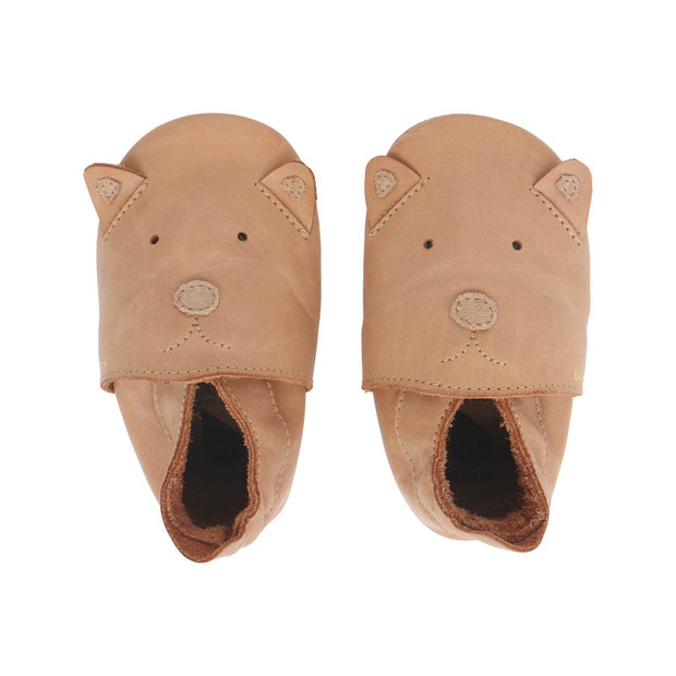 Chaussons en cuir 20-21 Caramel Woof - BOBUX