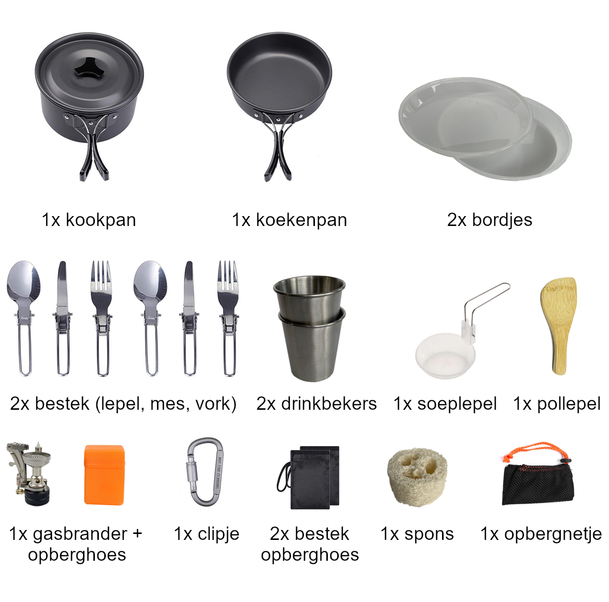 Hikr 22-delig complete pannenset