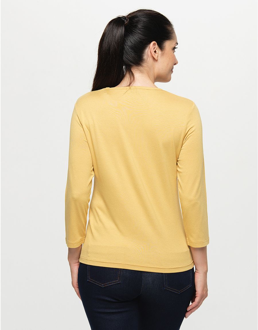 T-shirt motif ocre