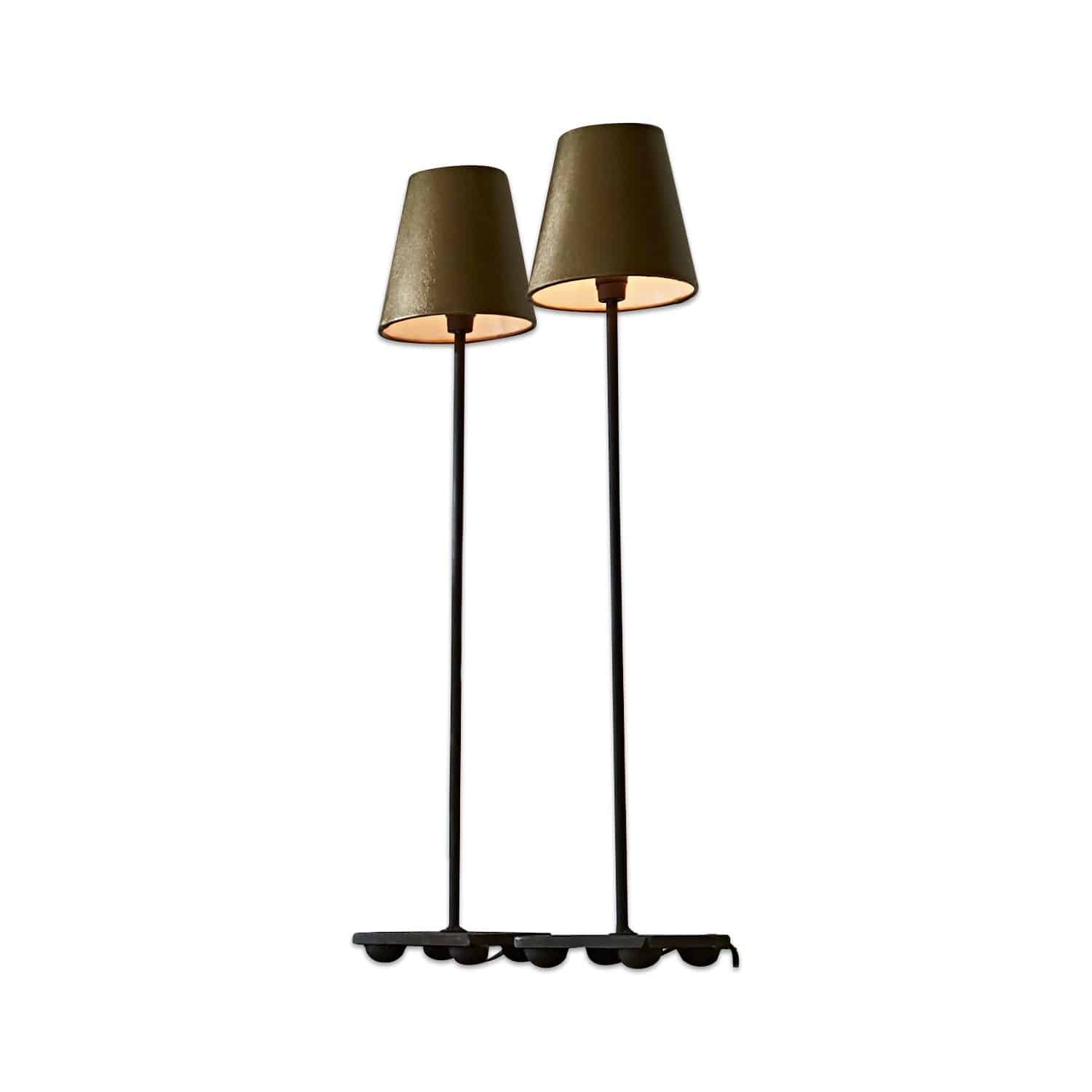 Tischlampe 2er Set Filia antikgold/schwarz
