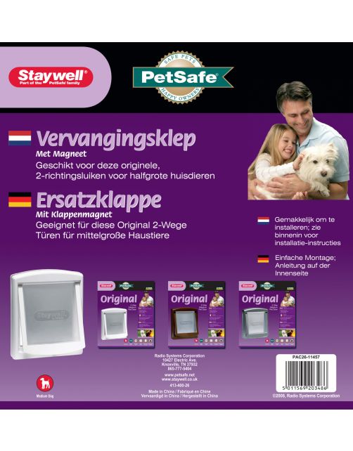 Staywell-Petsafe Vervangingsklep 740\/755\/757 - Hondenluik - per stuk