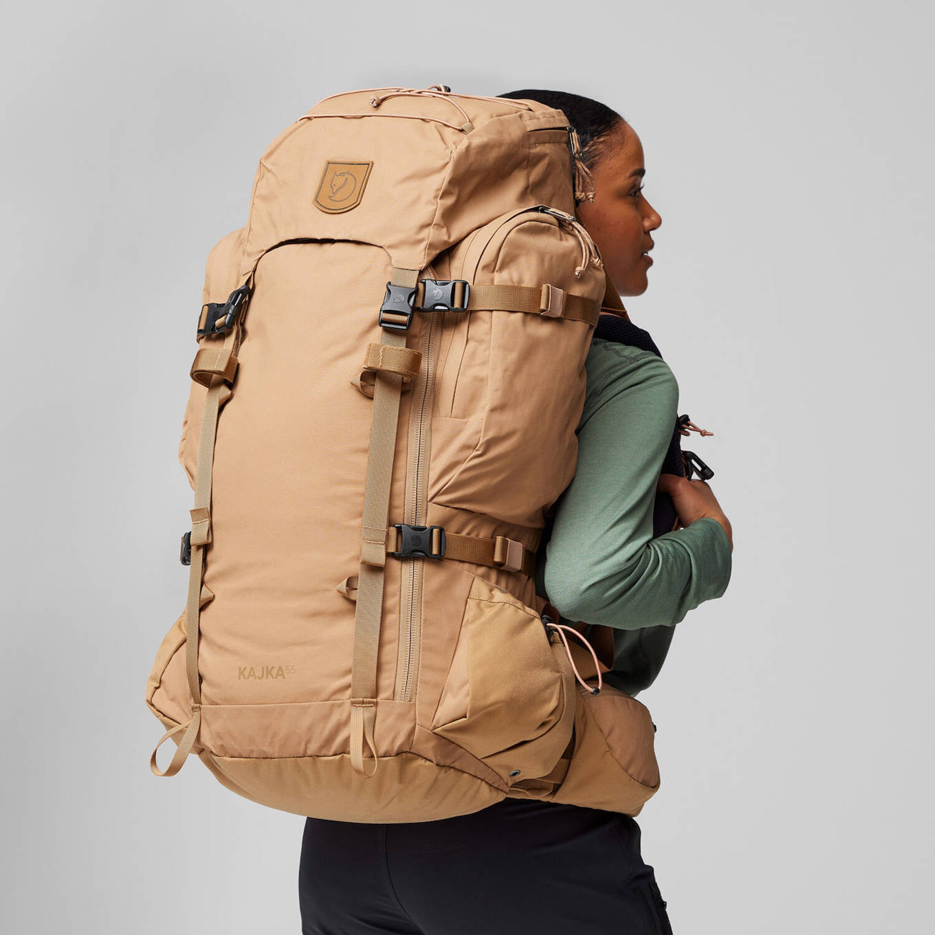 Fjällräven backpack Kajka 55L M/L bruin