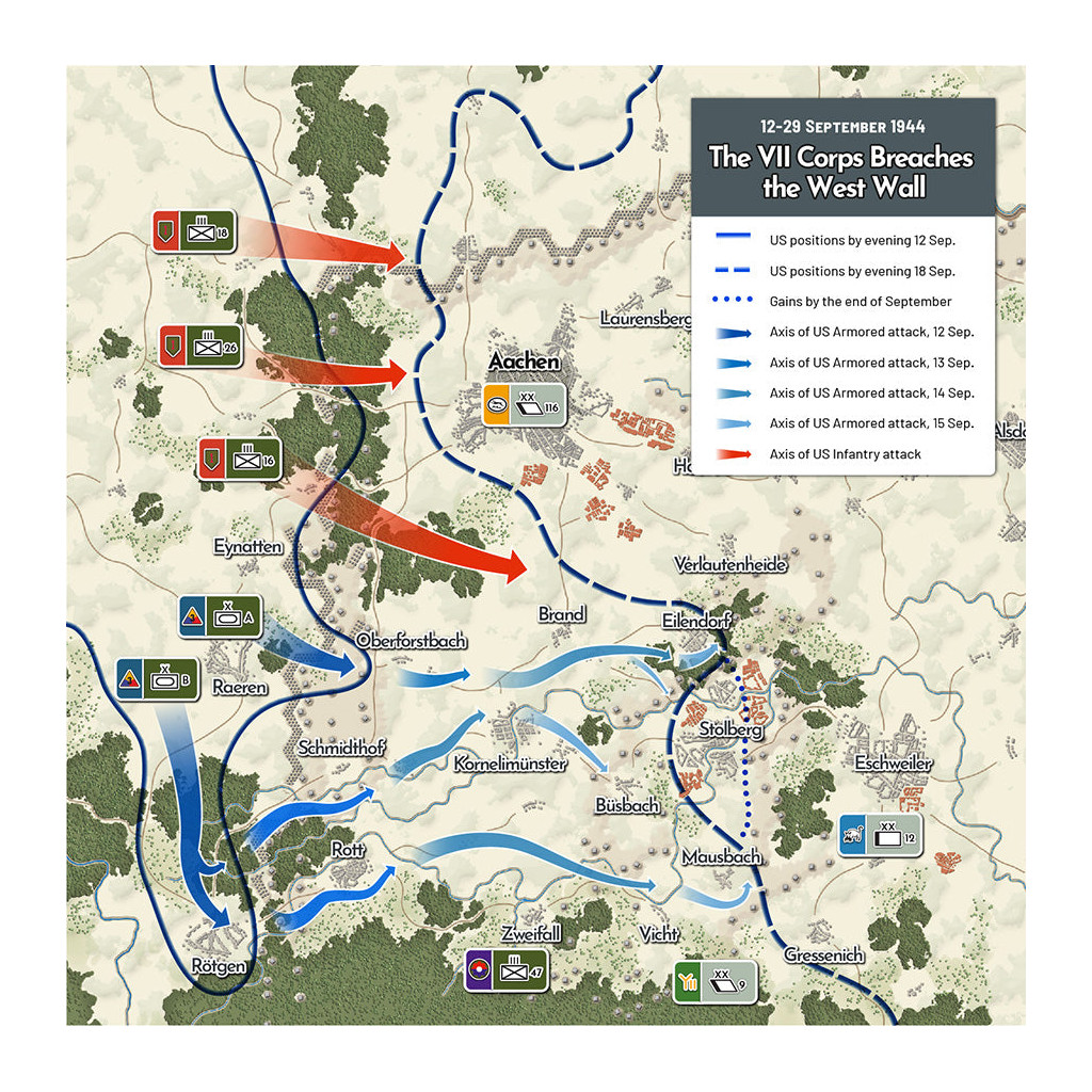 Crossing the Line - Aachen 1944 2nd. Edition