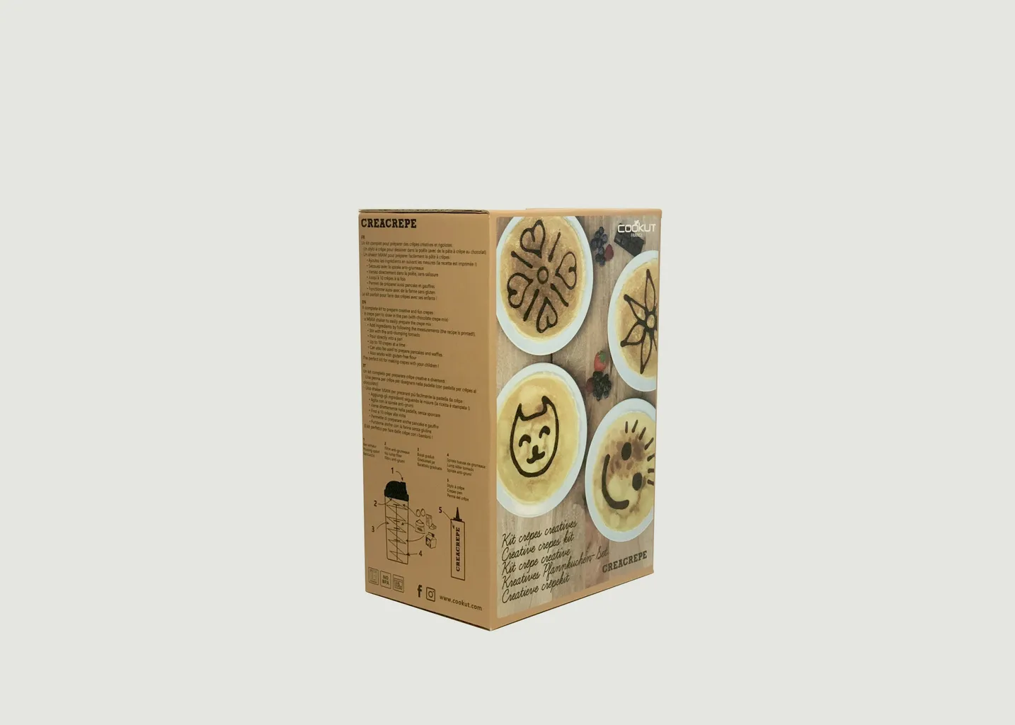 Shaker à Crêpes et Pancakes 80cl Cookut