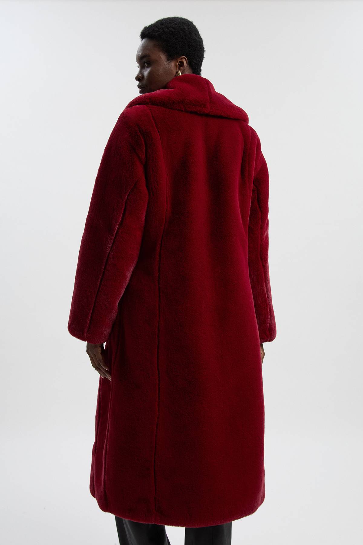KarenMillen Manteau Mi-Long en synthétique à Boutons