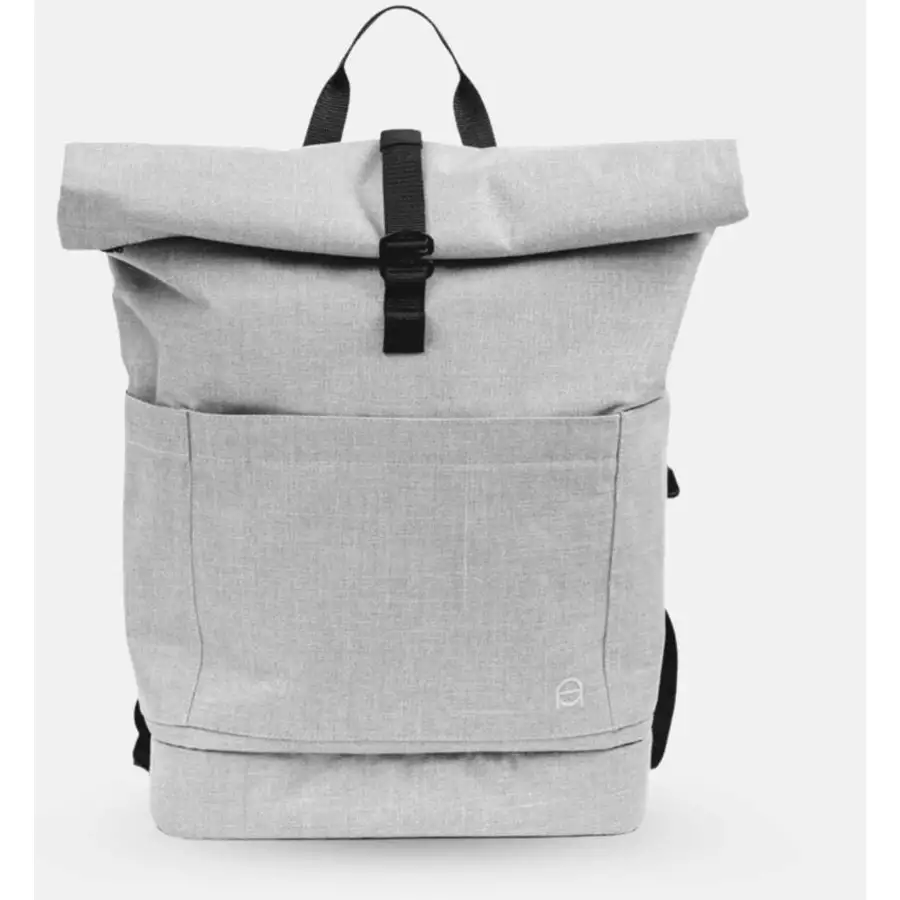 Anna und Oskar Fairer Wickelrucksack Hugo aus recyceltem Material Hellgrau