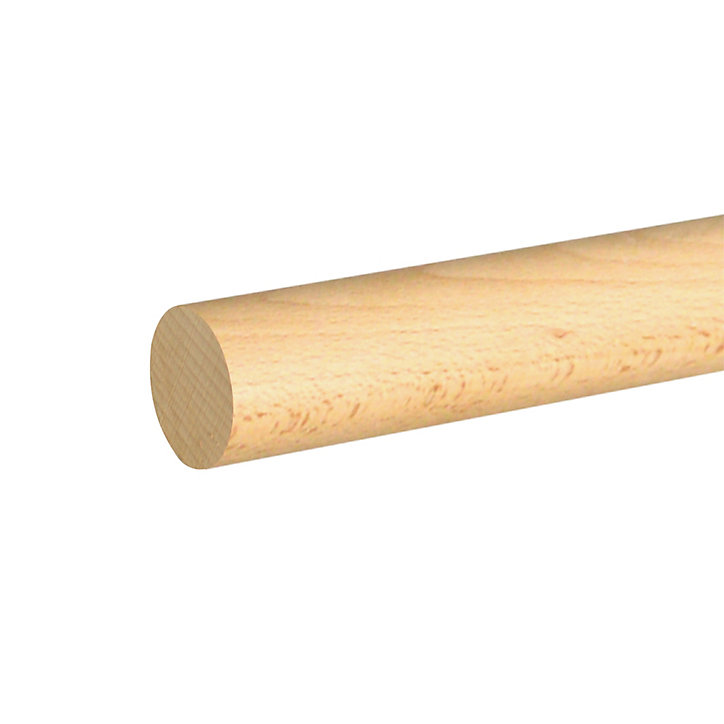 Barre de penderie Ø 2,8 cm x L. 100 cm Cime bois blanc
