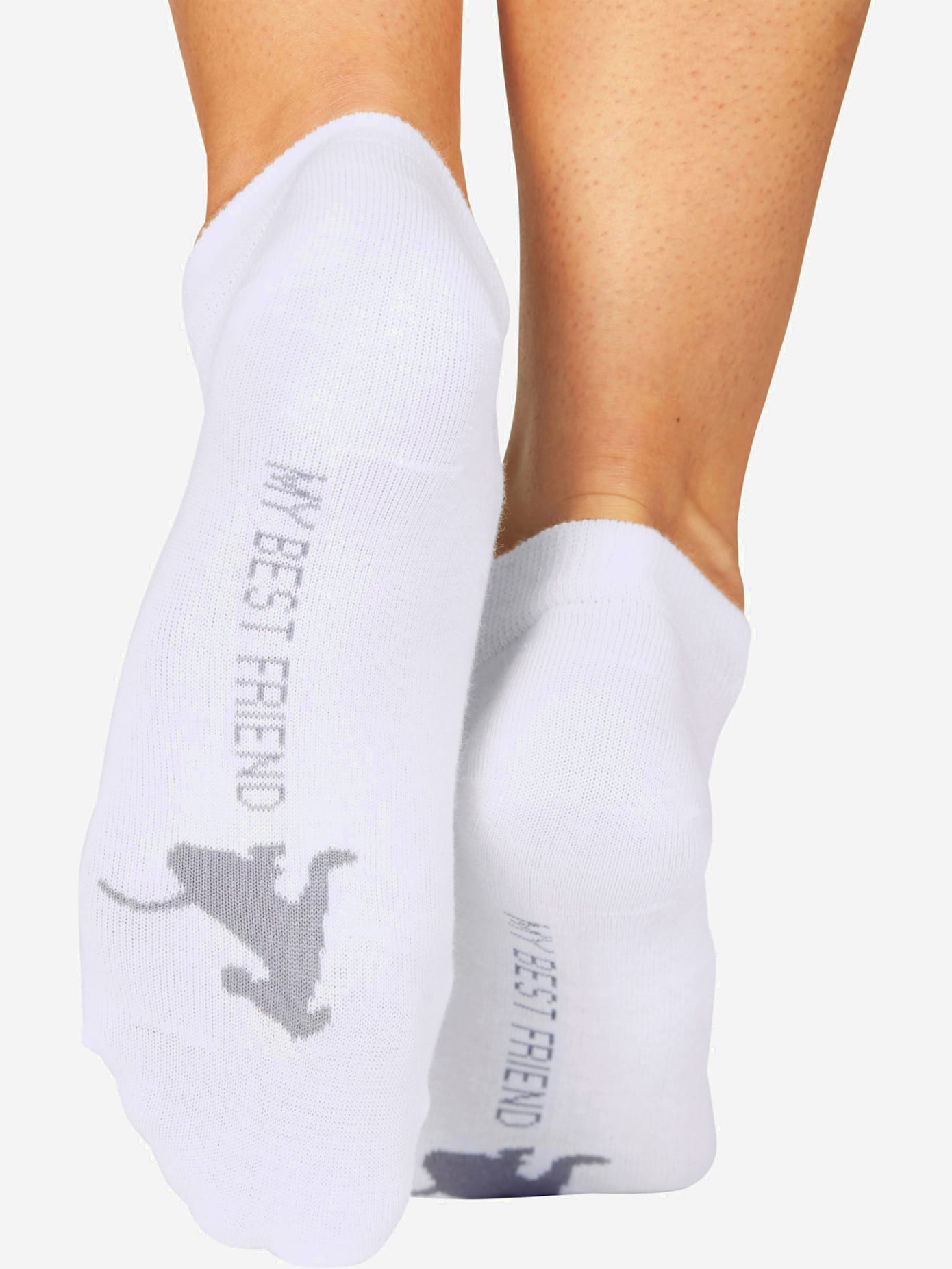 Socquettes motif de pattes doux sous la semelle
