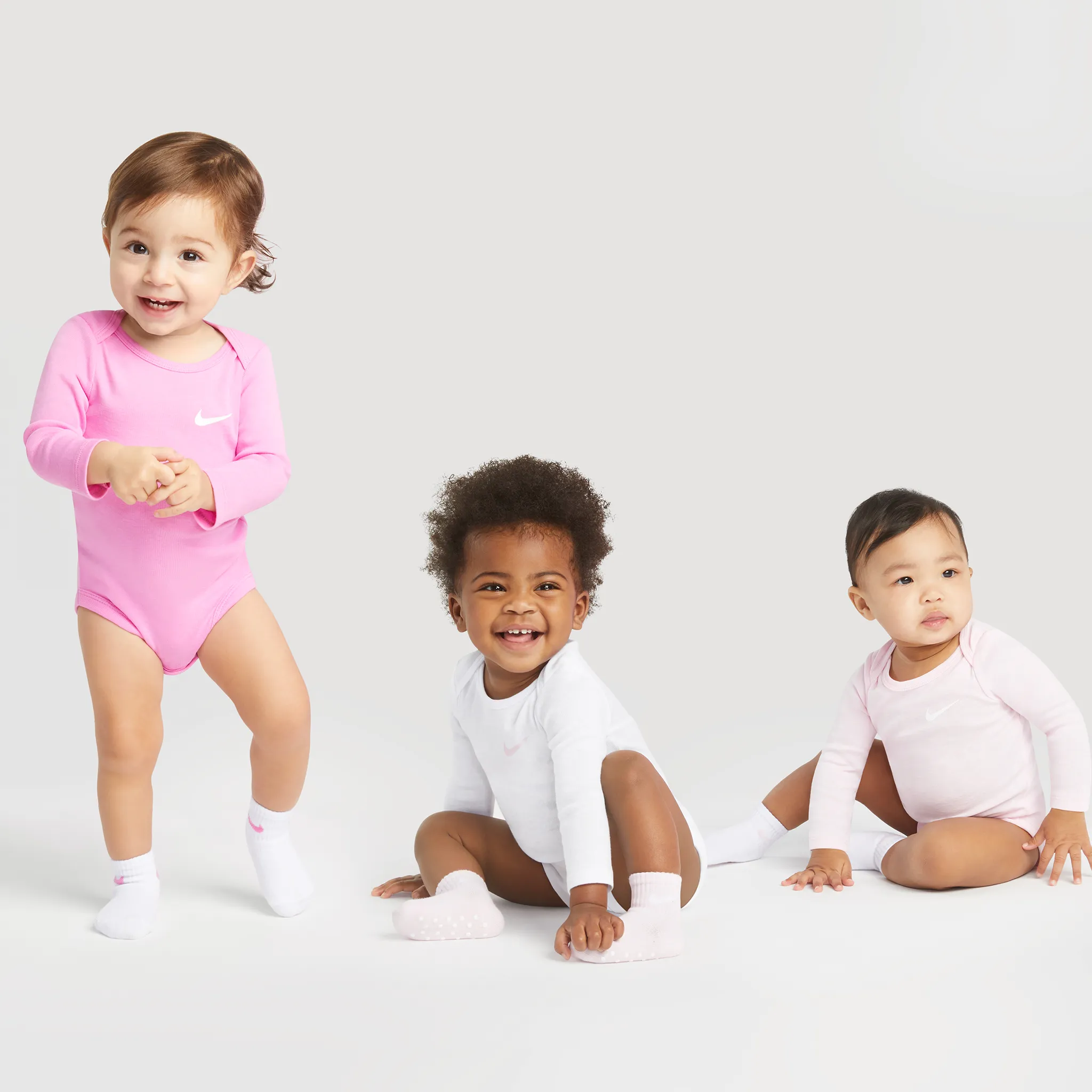 Nike Cache-Couche Manches Longues Paquet de 3 0-9mois