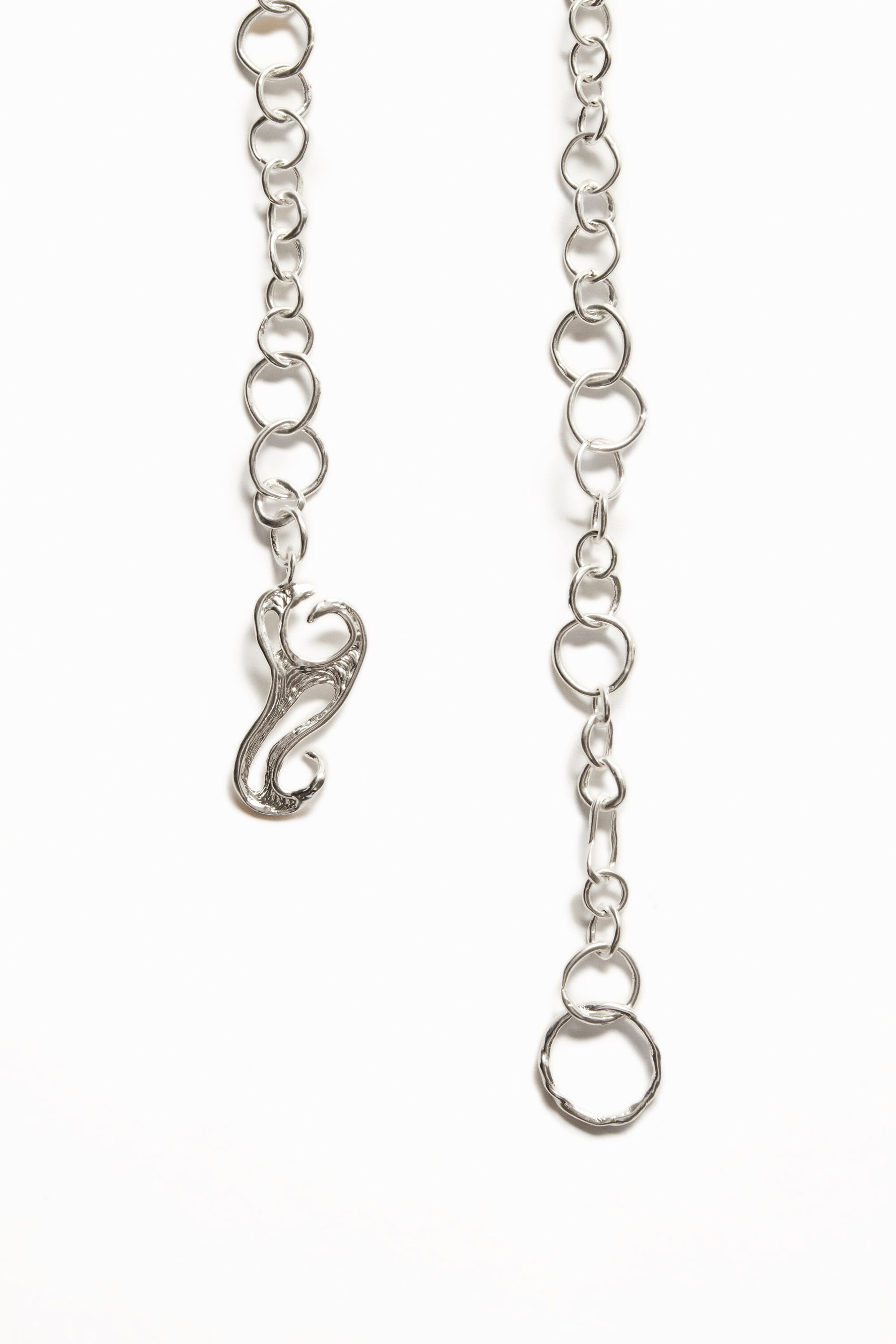 Choker XL message plaqué argent Zalio