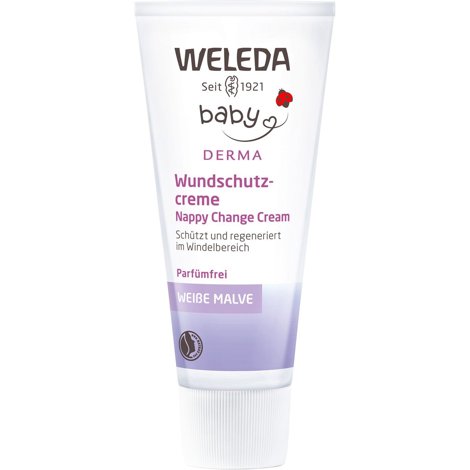 Weleda Baby Wundschutzcreme Weiße Malve - parfümfreie Windelcreme, schützt, regeneriert & pflegt