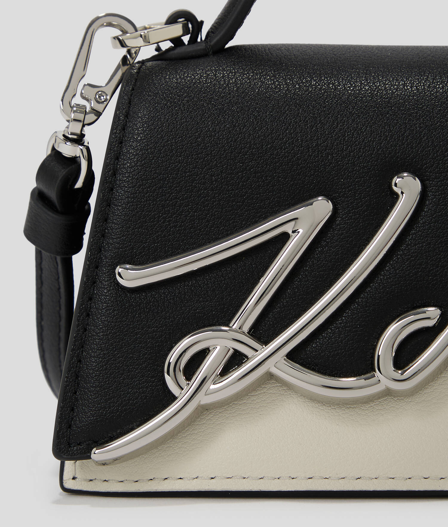 SAC NANO K/SIGNATURE - Noir/Blanc