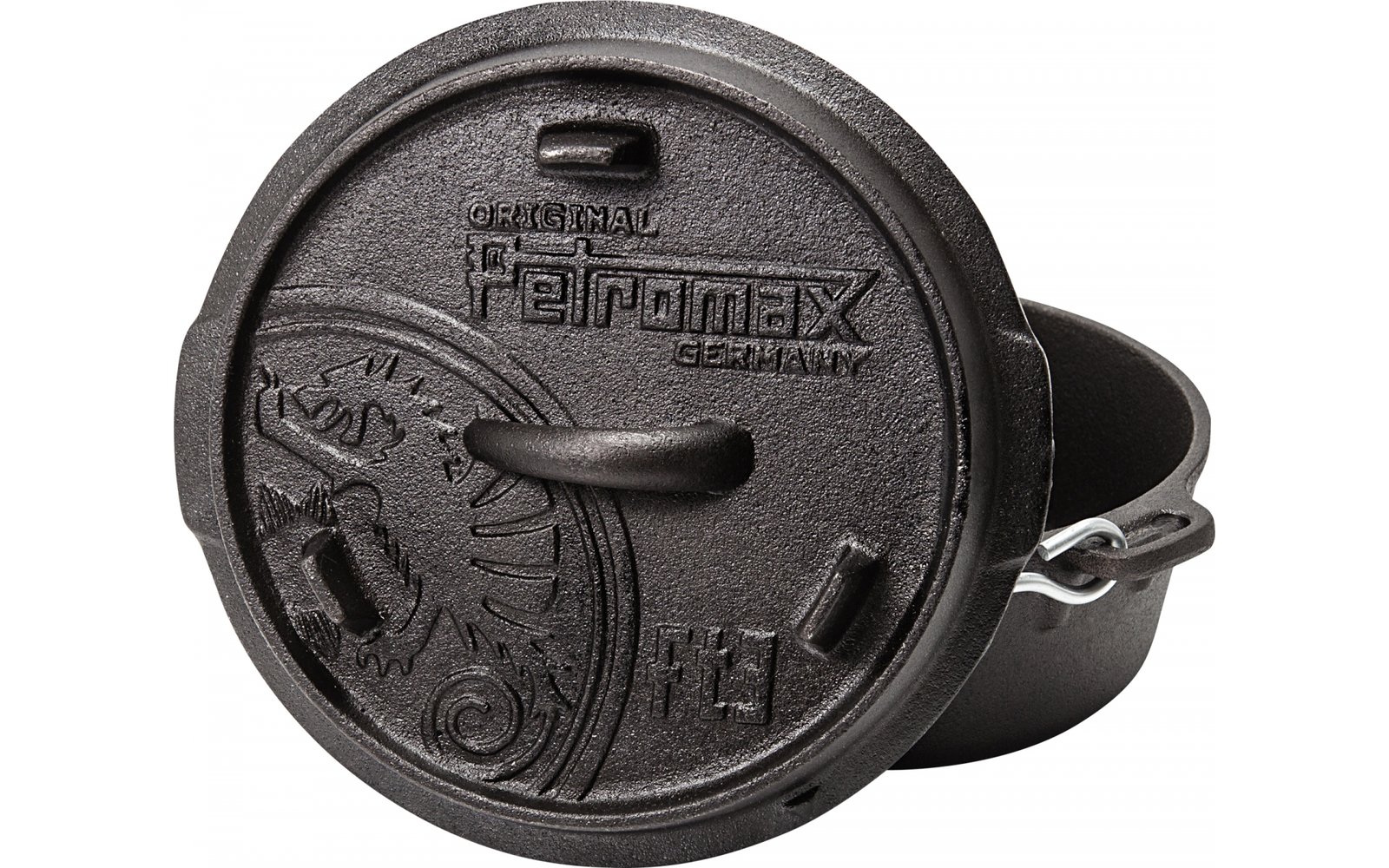 Petromax Dutch Oven Feuertopf 1,6 Liter mit Deckel und planer Boden