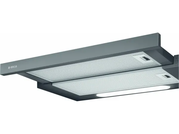 Elica Elite 14 LUX BL/A/50 - Hætte - teleskopisk - bredde: 49.8 cm - dybde: 28 cm - udtrækning og recirkulation (-) - sort