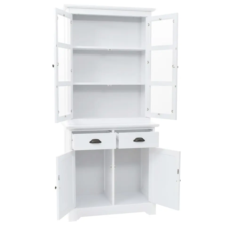 vidaXL - Dressoir - Wit - Grenenhout