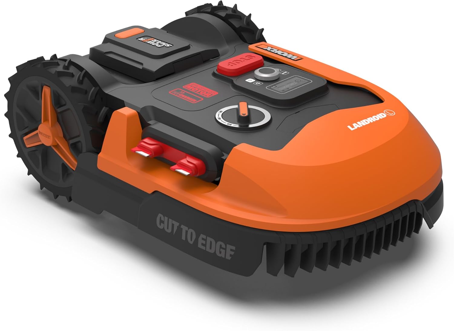 WORX Landroid Plus WR147E.1 Mähroboter für Gärten bis 1000 qm mit WLAN, Bluetooth und schwimmendem Mähdeck