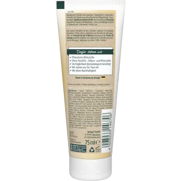 Sekunden Hand & Nagel Creme