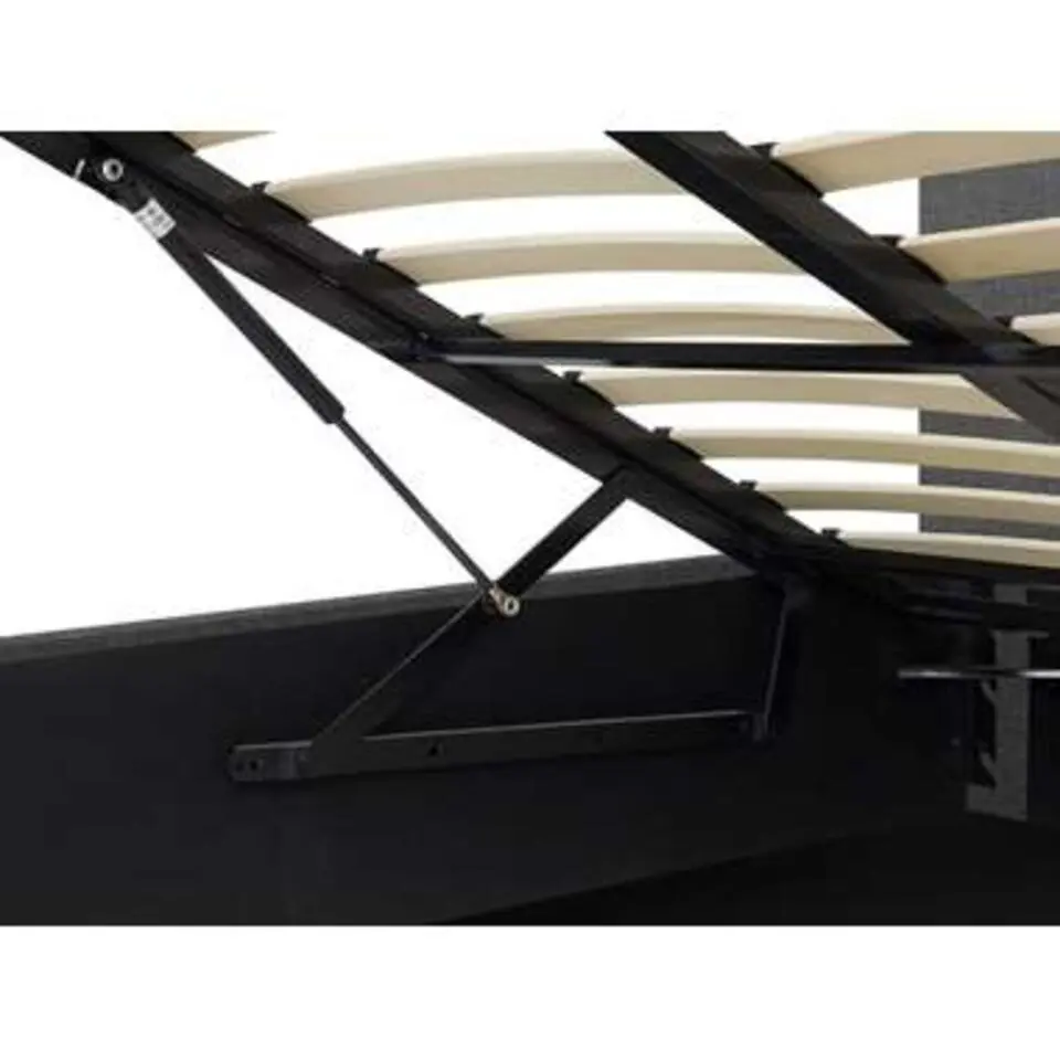 ORBEY - Tweepersoonsbed - Grijs - 180 x 200 cm - Polyester