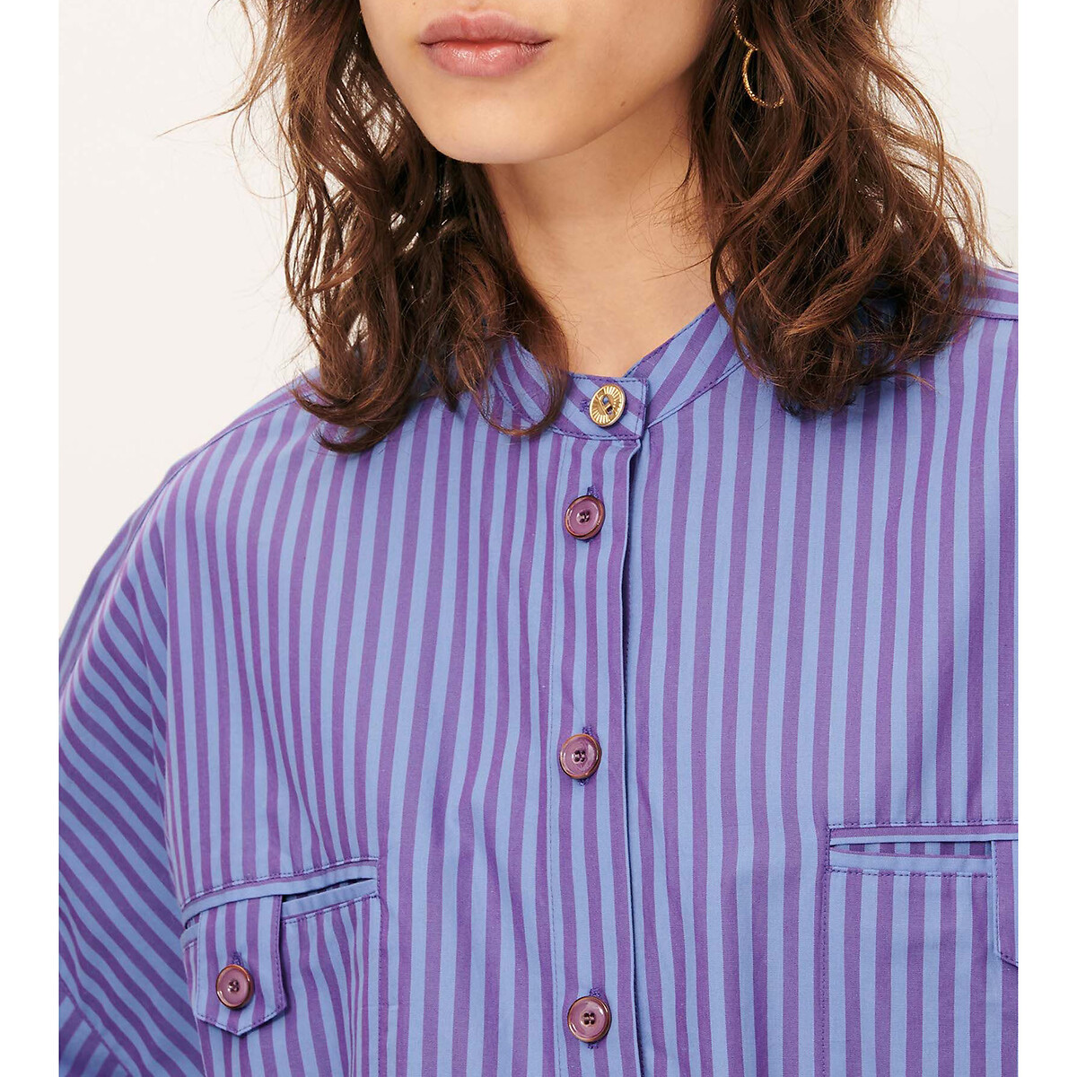 SESSUN<br>Camisa listrada de manga comprida ORREGIA