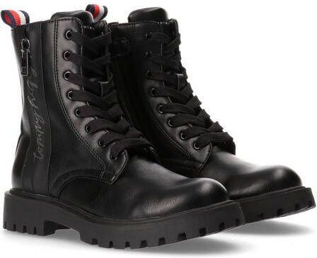 Tommy Hilfiger Hoge veterschoenen met extra ritssluiting