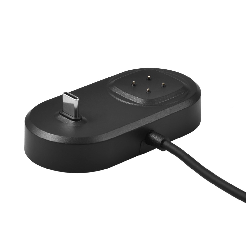 (1m) 2in1 Fitbit Versa 3 / Fitbit Sense USB Ladestation Dockingstation - Schwarz