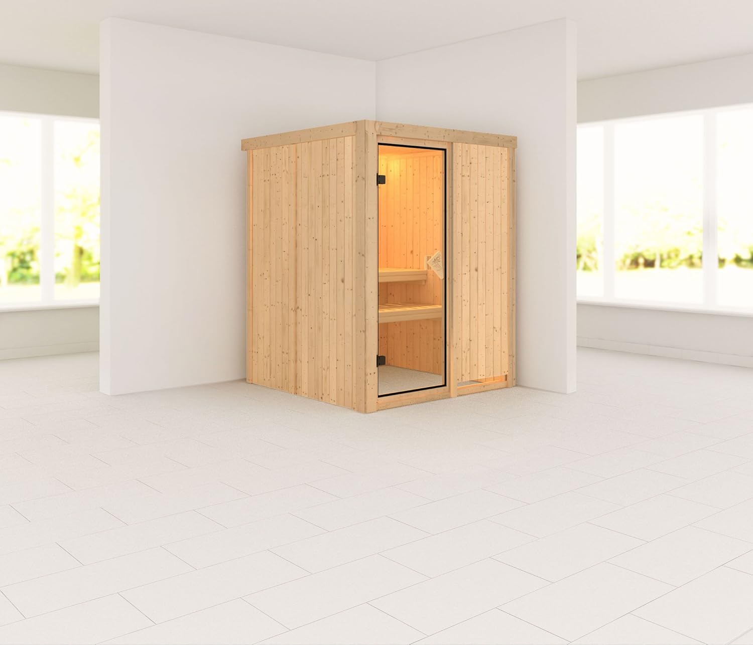 Norin - Karibu Sauna ohne Ofen - ohne Dachkranz -