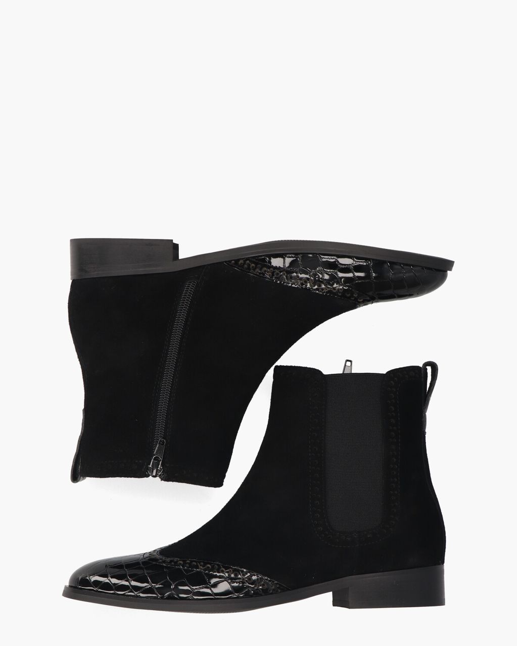 Di Lauro Sheralyn Zwart Dames Chelseaboots