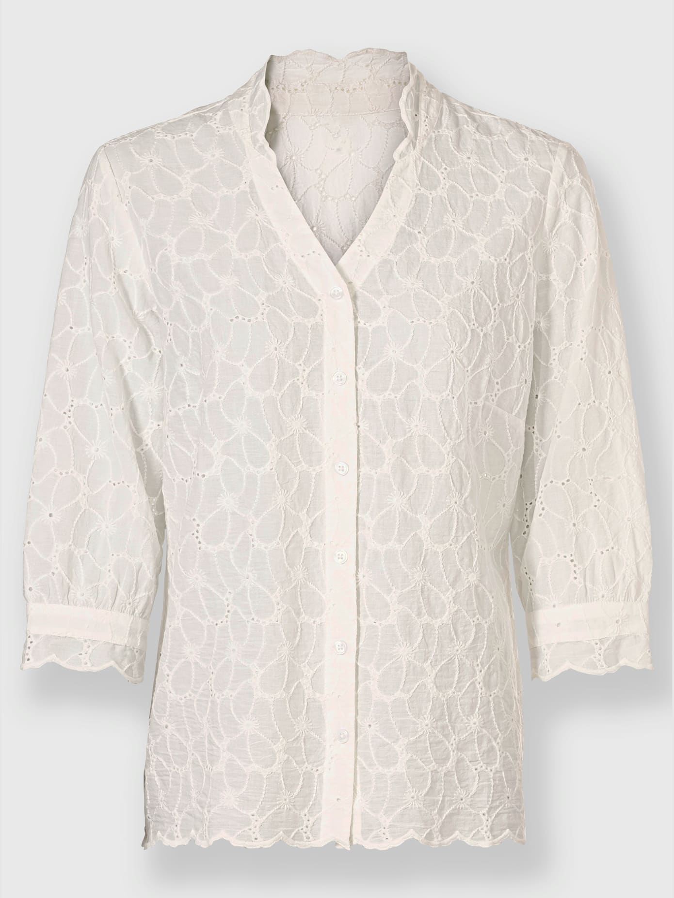 Chemisier superbe broderie de madère